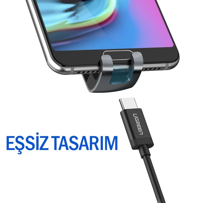 UGREEN 360 Derece Mekanik Araç İçi Telefon Tutucu