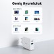 Ugreen 38W Çift Portlu USB-A ve Type-C PD QC Hızlı Şarj Cihazı Beyaz