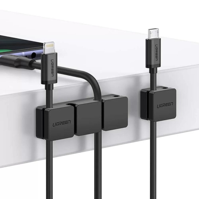 Ugreen 4 + 2 Kanallı Silikon Kablo Düzenleyici Organizer