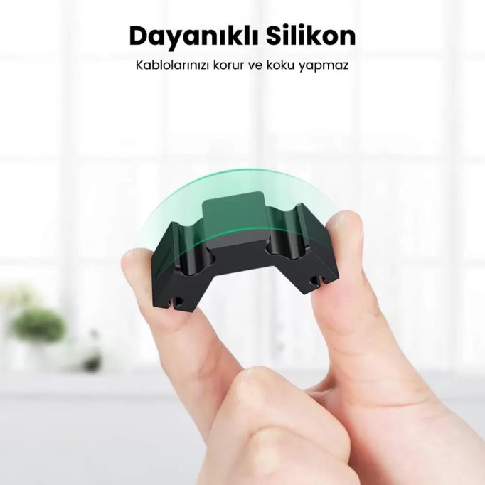 Ugreen 4 + 2 Kanallı Silikon Kablo Düzenleyici Organizer