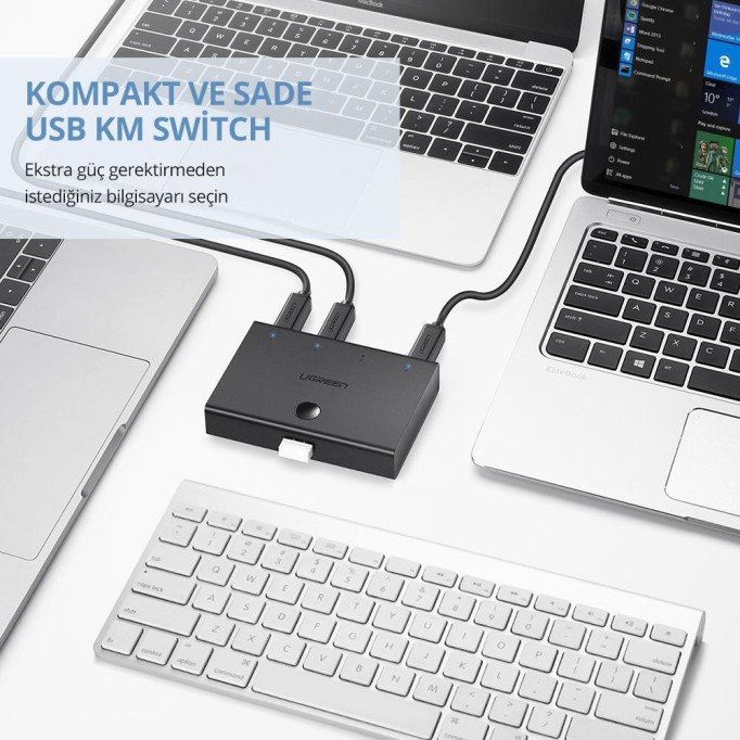 Ugreen 4 Giriş 1 Çıkış USB KM Switch