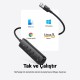 Ugreen 4 Portlu USB 3.0 Çoklayıcı HUB Adaptör 1 Metre