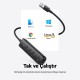 Ugreen 4 Portlu USB 3.0 Çoklayıcı HUB Adaptör 25 CM