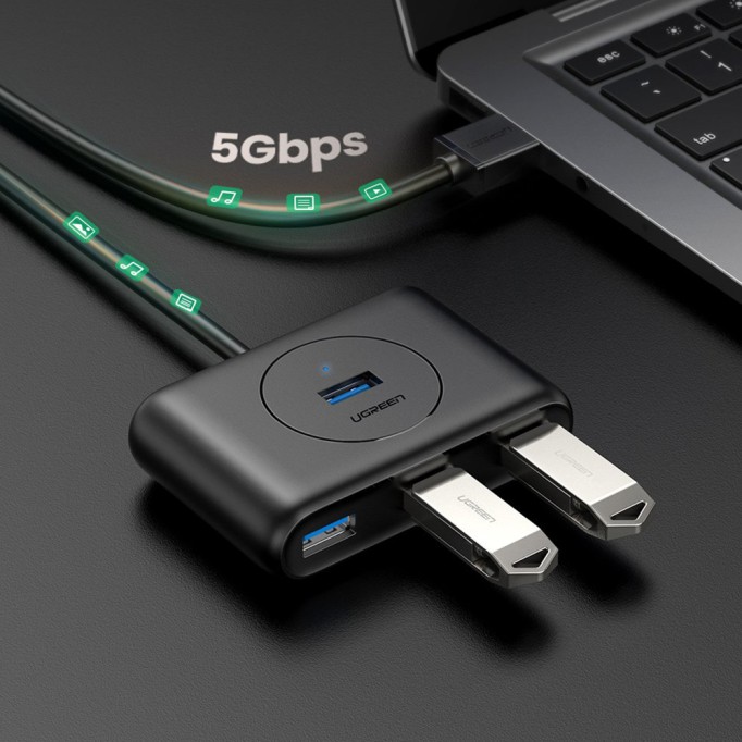 Ugreen 4 Portlu USB 3.0 Hub Çoklayıcı Siyah