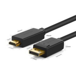 Ugreen 4K Displayport HDMI Dönüştürücü Kablo 3 Metre