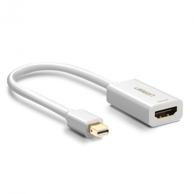 Ugreen 4K Mini Displayport HDMI Dönüştürücü Adaptör Beyaz