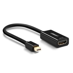 Siyah Ugreen 4K Mini Displayport HDMI Dönüştürücü Adaptör Siyah