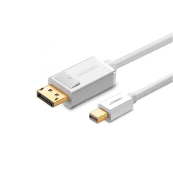 Ugreen 4K Mini DisplayPort to DisplayPort Dönüştürücü Kablo 1.5 Metre Beyaz