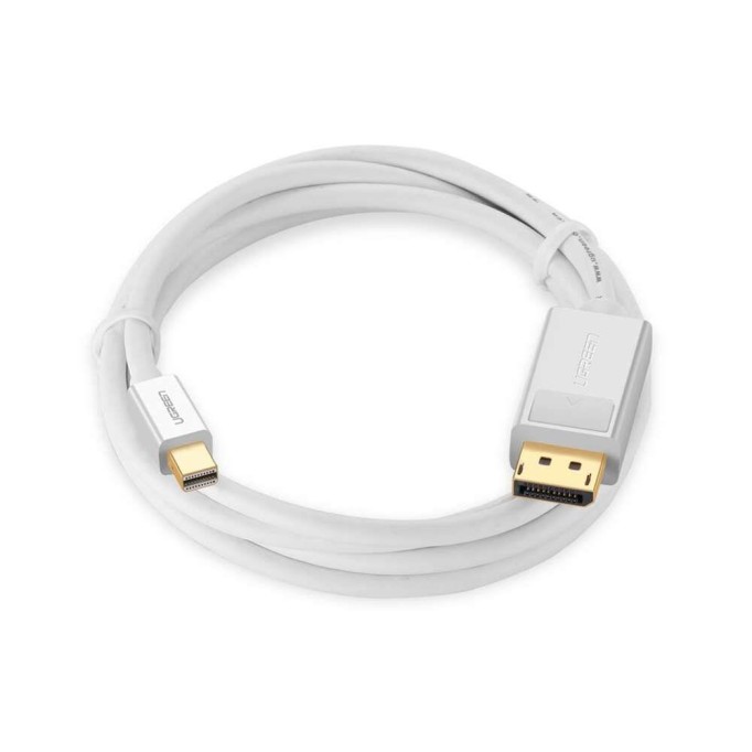 Ugreen 4K Mini DisplayPort to DisplayPort Dönüştürücü Kablo 1.5 Metre Beyaz Ugreen 4K Mini DisplayPort to DisplayPort Dönüştürücü Kablo 1.5 Metre Beyaz