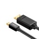 Ugreen 4K Mini DisplayPort to DisplayPort Dönüştürücü Kablo 1.5 Metre Siyah