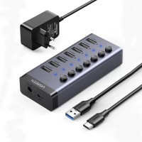 Ugreen 7 Portlu USB 3.0 HUB Çoklayıcı ve Şarj İstasyonu