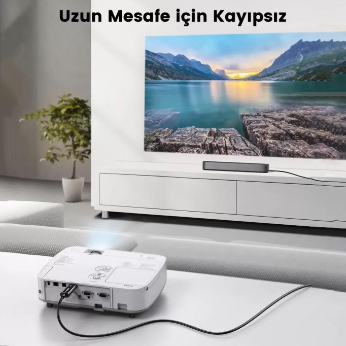 Ugreen 8K 60Hz 4K 120Hz HDMI 2.1 Fiber Optik Görüntü Aktarma Kablosu 25 Metre