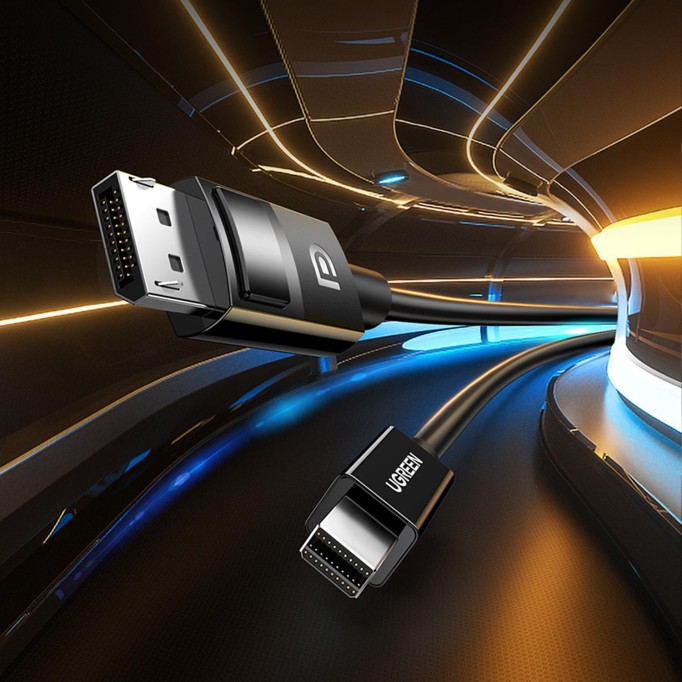 Ugreen 8K 60Hz Mini DP to DisplayPort Ses ve Görüntü Aktarım Kablosu 1.5 Metre