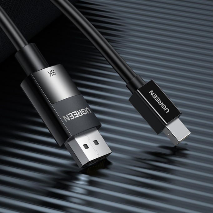 Ugreen 8K 60Hz Mini DP to DisplayPort Ses ve Görüntü Aktarım Kablosu 1.5 Metre