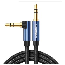Ugreen 90 Derece L Tipi 3.5mm Aux Ses Kablosu 1.5 Metre