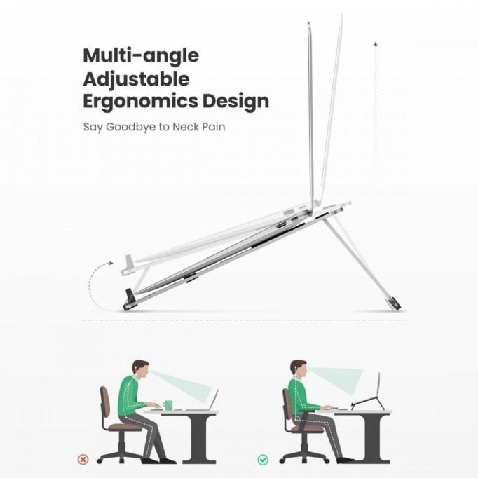 Ugreen Alüminyum Ayarlanabilir Taşınabilir Notebook Standı Ugreen Alüminyum Ayarlanabilir Taşınabilir Notebook Standı