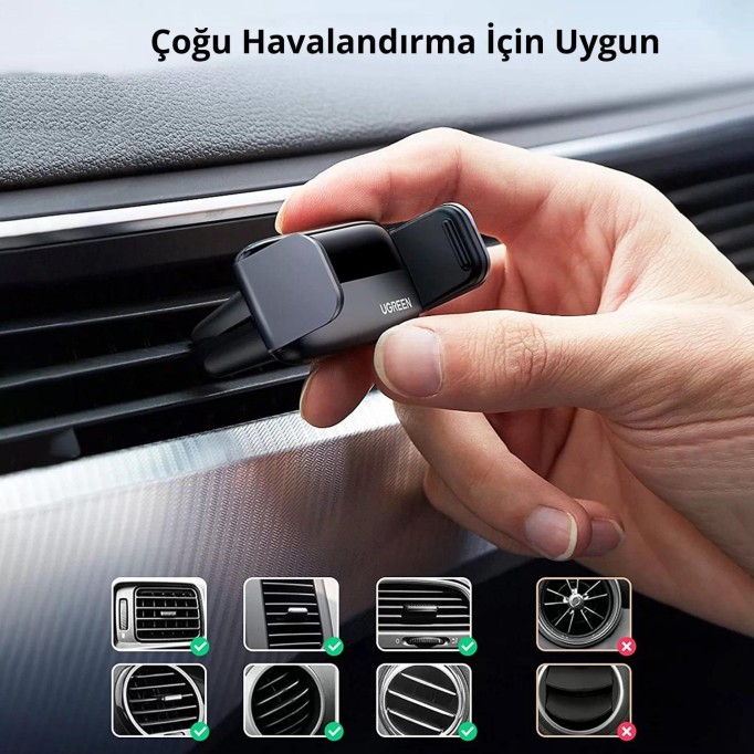 Ugreen Alüminyum Klima Havalandırma Izgarası için Telefon Tutucu