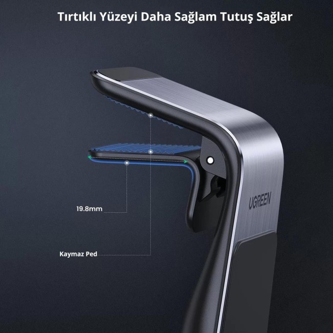 Ugreen Araç içi Alüminyum Mıknatıslı Havalandırma Izgarası için Telefon Tutucu