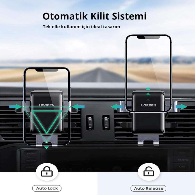 Ugreen Araç içi Havalandırma Klima Izgarası için Telefon Tutucu