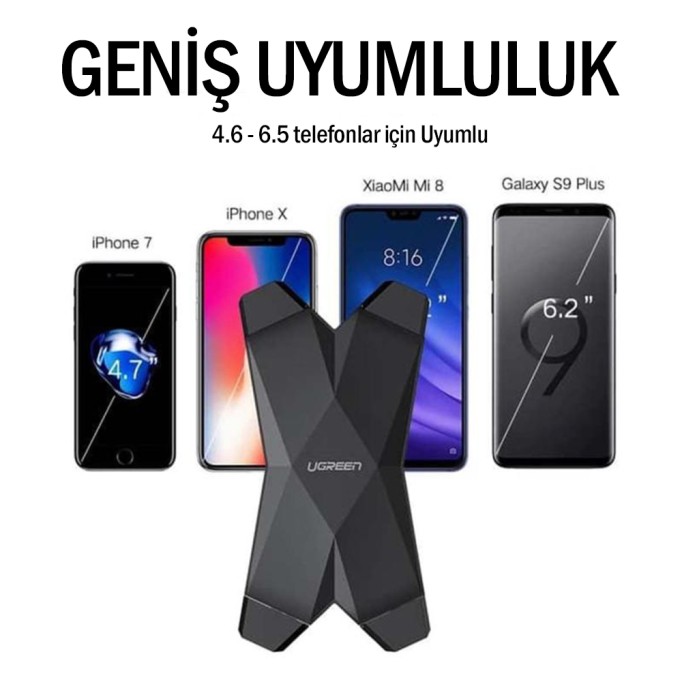 Ugreen Bisiklet Motosiklet 360° Dönebilen Telefon Tutucu