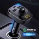 Ugreen Bluetooth 5.0 QC 3.0 PD Araç Çakmaklık Şarj Cihazı FM Transmitter