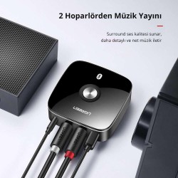 Ugreen Qualcomm Aptx HD Bluetooth 5.1 RCA Aux Ses Adaptörü Ugreen Qualcomm Aptx HD Bluetooth 5.1 RCA Aux Ses Adaptörü
