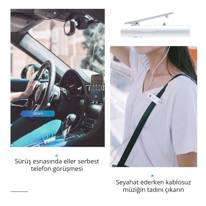 UGREEN Bluetooth 5.0 Taşınabilir 3.5mm Ses Adaptörü