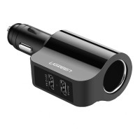 Ugreen Çakmaklık Girişli Çift USB Çıkışlı Araç Şarj Cihazı