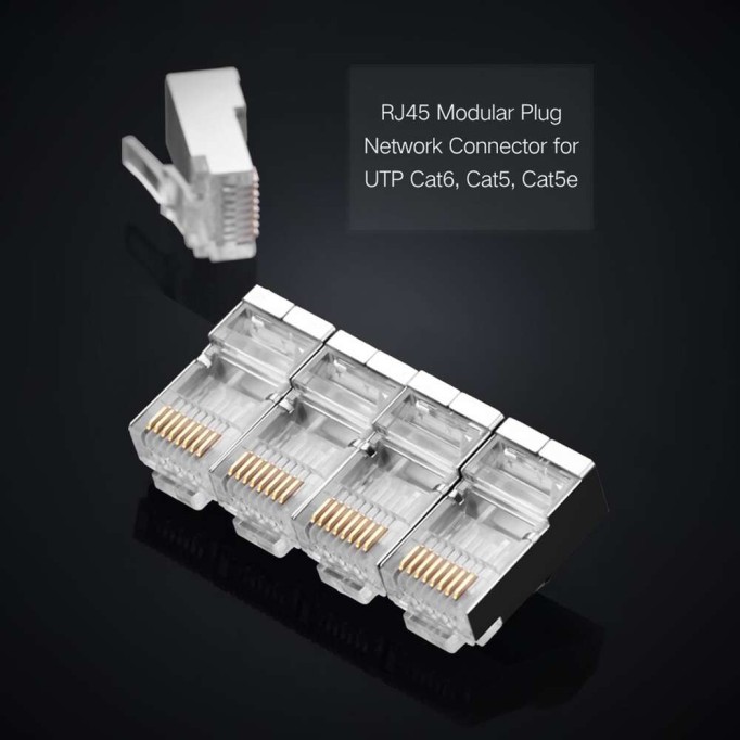 Ugreen CAT6 CAT6a RJ45 Jack Metal Konnektör 50 Adet