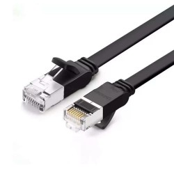 10 Metre Ugreen Cat6 Flat Pure Copper Metal Konnektör UTP Ethernet Kablosu 10 Metre
