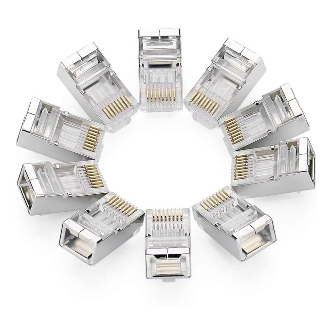 Ugreen Cat6 RJ45 Metal Konnektör 10 Adet