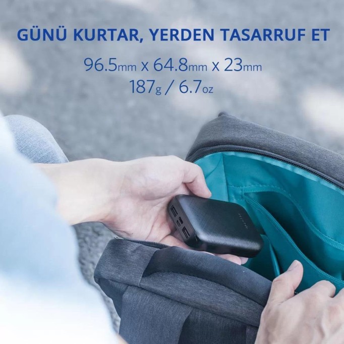 Ugreen Çift USB Çıkışlı 10000mAh Taşınabilir Şarj Cihazı Powerbank