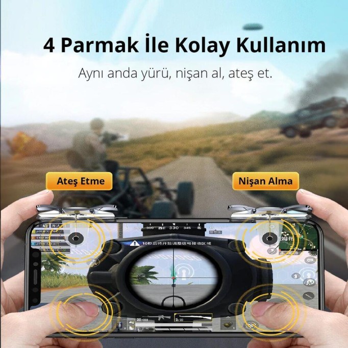 Ugreen COD Pubg Mobile Metal Nişan Ateş Ve Tetik Düğmesi Ugreen COD Pubg Mobile Metal Nişan Ateş Ve Tetik Düğmesi