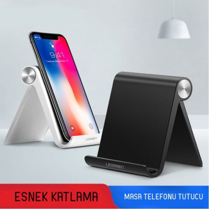 Ugreen Çok Açılı Masaüstü Telefon Standı-Beyaz Ugreen Çok Açılı Masaüstü Telefon Standı-Beyaz