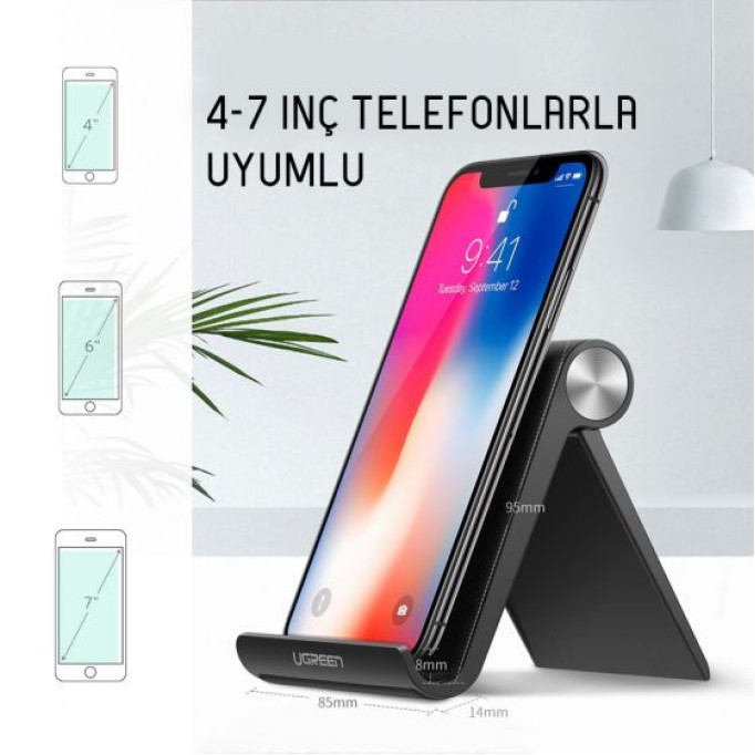 Ugreen Çok Açılı Masaüstü Telefon Standı-Beyaz Ugreen Çok Açılı Masaüstü Telefon Standı-Beyaz