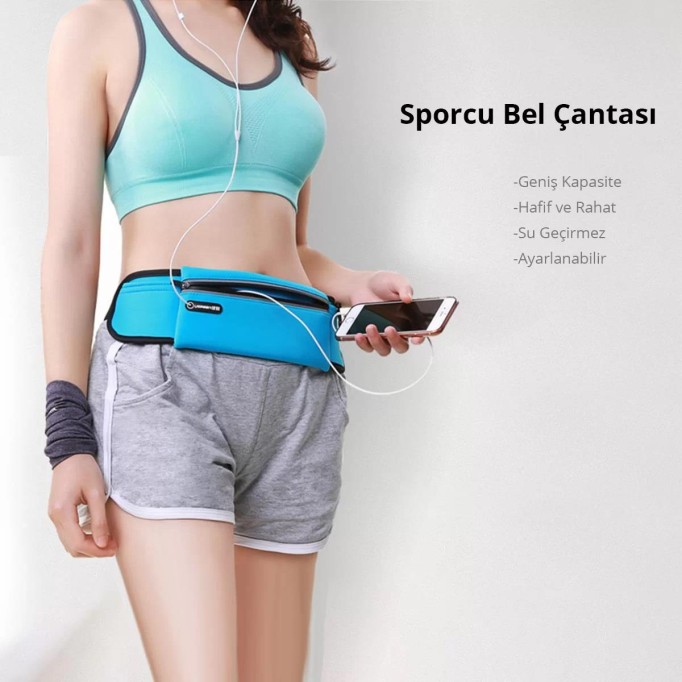 Ugreen Çok Fonksiyonlu Sporcu Bel Çantası Bel Kılıfı Siyah Ugreen Çok Fonksiyonlu Sporcu Bel Çantası Bel Kılıfı Siyah