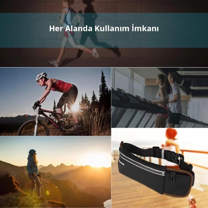 Ugreen Çok Fonksiyonlu Sporcu Bel Çantası Bel Kılıfı Siyah