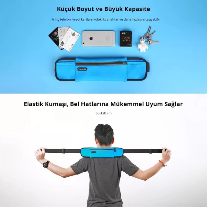 Ugreen Çok Fonksiyonlu Sporcu Bel Çantası Bel Kılıfı Siyah Ugreen Çok Fonksiyonlu Sporcu Bel Çantası Bel Kılıfı Siyah