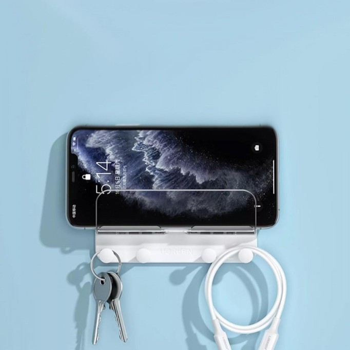 Ugreen Duvara Sabitlenen Yapışkanlı Telefon Şarj Tutucu ve Askılık Ugreen Duvara Sabitlenen Yapışkanlı Telefon Şarj Tutucu ve Askılık