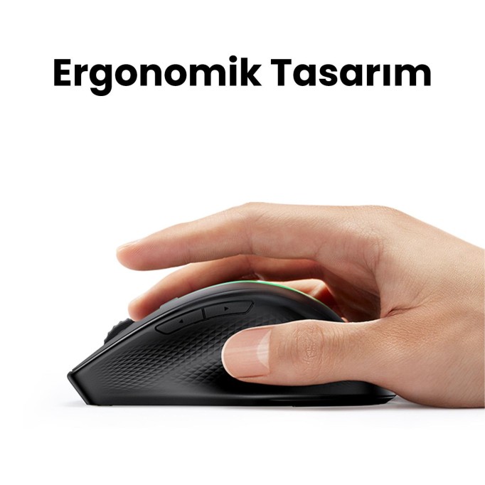 Ugreen Ergonomik Sessiz Çift Modlu Bluetooth ve Wireless Kablosuz Mouse