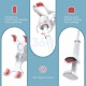 Ugreen Flexible Esnek Yatak Masa Telefon Tutucu Beyaz 90cm