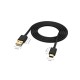 UGREEN Gold Plated USB Type-C Şarj Kablosu Siyah / 200 Cm