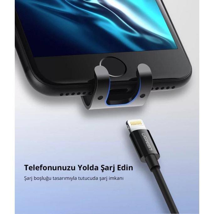 UGREEN Gravity Araç İçi Havalandırma Telefon Tutucu Siyah