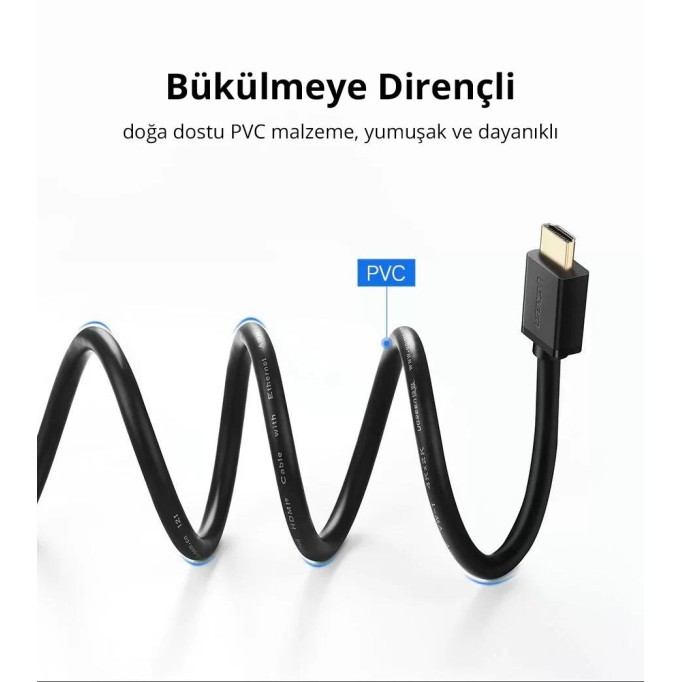 UGREEN HD104 Yüksek Hızlı 4K HDMI Kablo 12 Metre