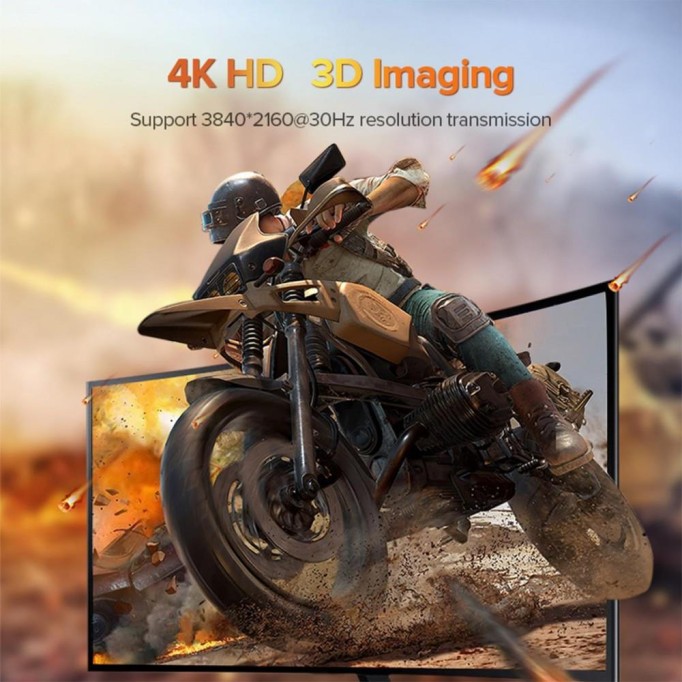 Ugreen HDMI to Mini DP 4K Ses ve Görüntü Aktarım Adaptör Gri