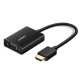 Ugreen HDMI to VGA AUX Dönüştürücü Siyah