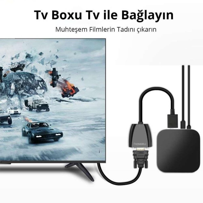 Ugreen HDMI to VGA Dişi Çevirici Adaptör Siyah
