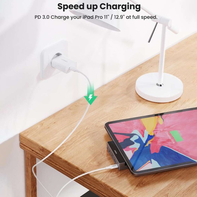 Ugreen iPad Pro için Type-C to 3.5mm AUX USB 3.0 HDMI PD Dönüştürücü Adaptör Ugreen iPad Pro için Type-C to 3.5mm AUX USB 3.0 HDMI PD Dönüştürücü Adaptör