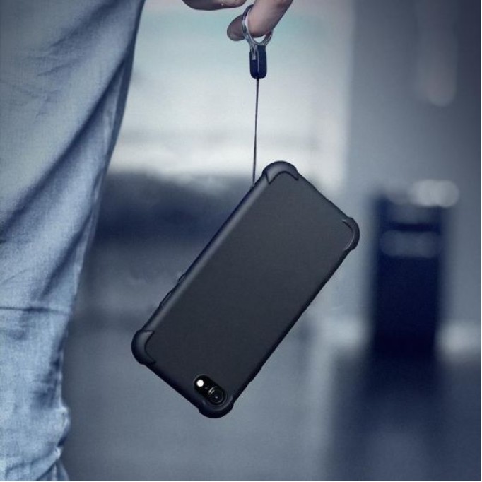 Ugreen iPhone 7 ve iPhone 8 Koruyucu Silikon Telefon Kılıfı Şeffaf Siyah Ugreen iPhone 7 ve iPhone 8 Koruyucu Silikon Telefon Kılıfı Şeffaf Siyah
