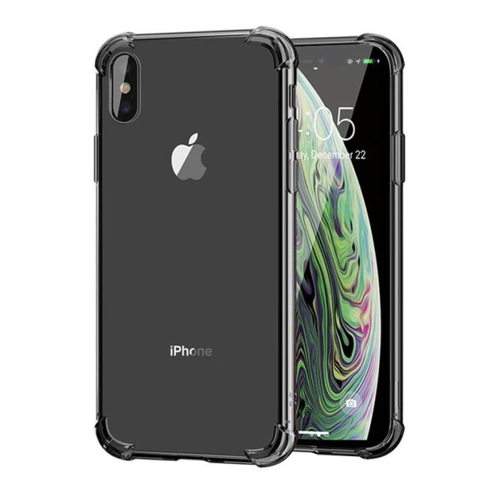 Ugreen iPhone X ve iPhone XS Koruyucu Silikon Telefon Kılıfı Şeffaf Siyah